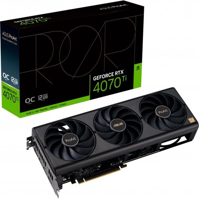 Відеокарта GF RTX 4070 Ti 12GB GDDR6X ProArt OC Asus (PROART-RTX4070TI-O12G)