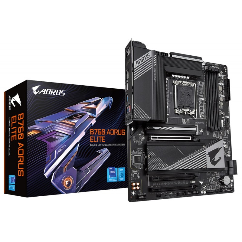 Материнська плата Gigabyte B760 Aorus Elite Socket 1700