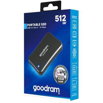Накопичувач зовнішній SSD 2.5" USB  512GB Goodram HL200 (SSDPR-HL200-512)