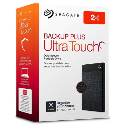 Зовнішній жорсткий диск 2.5` USB 2.0TB Seagate Backup Plus Ultra Touch Black (STHH2000400)