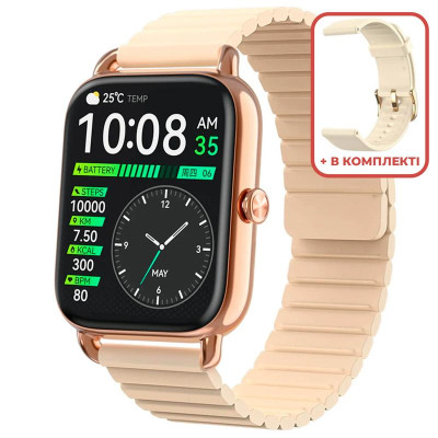 Смарт-годинник Haylou RS4 Plus LS11 with 2 Straps (Magnet & Silicone) Gold
