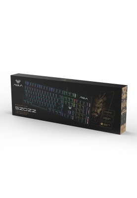 Клавіатура Aula Mechanical S2022 Black keycap KRGD blue (6948391240527)