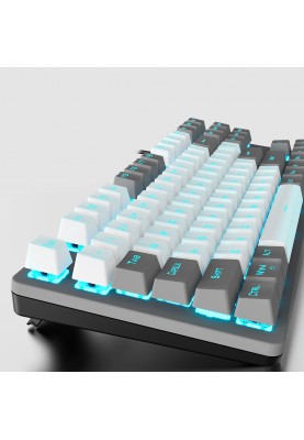 Клавіатура Aula Mechanical F3287 White/Grey Keycap KRGD Blue (6948391240688)