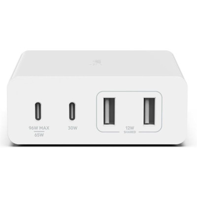 Мережевий зарядний пристрій Belkin Home Charger 108W Dual USB-С/USB-A (WCH010VFWH)
