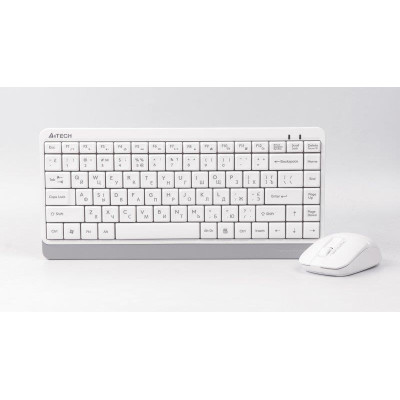 Комплект (клавіатура, миша) бездротовий A4Tech FG1112 White
