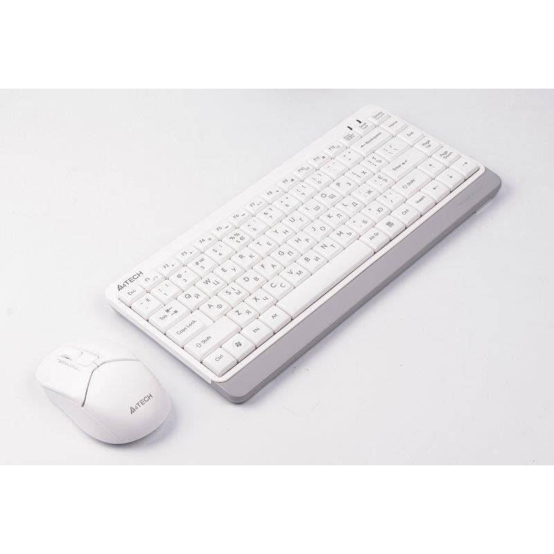 Комплект (клавіатура, мишка) бездротовий A4Tech FG1112 White USB