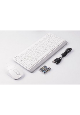 Комплект (клавіатура, мишка) бездротовий A4Tech FG1112 White USB