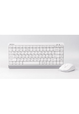 Комплект (клавіатура, мишка) бездротовий A4Tech FG1112S White USB