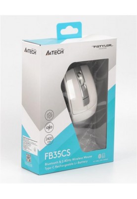 Миша бездротова A4Tech Fstyler FB35CS Icy White