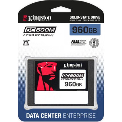 Накопичувач SSD  960GB Kingston SSD DC600M 2.5" SATAIII 3D TLC (SEDC600M/960G)