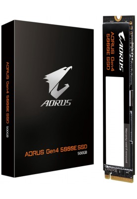 Накопичувач SSD  500GB Gigabyte Aorus M.2 2280 PCIe NVMe 4.0 x4 3D TLC (AG450E500G-G)