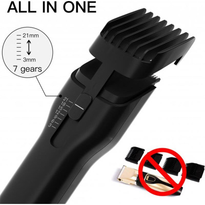Машинка для стрижки Xiaomi Enchen Boost Black Set + Пеньюар і ножниці