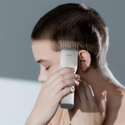 Машинка для стрижки Xiaomi Enchen Boost White Set + Пеньюар і ножниці