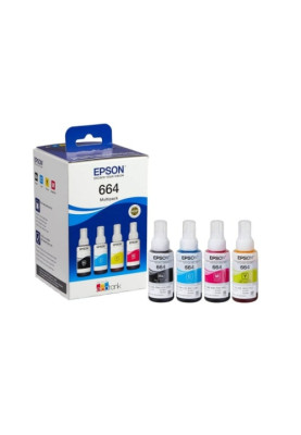 Комплект чорнила Epson L100/L200 Multipack (C,M,Y,Bk) (C13T66464A)
