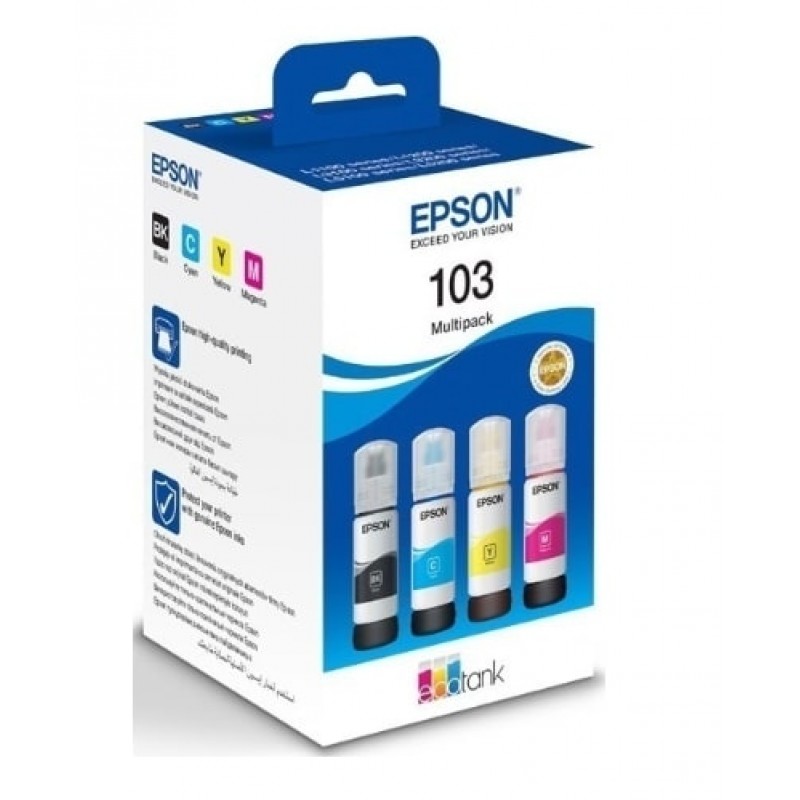 Комплект чорнила Epson L31XX Multipack (C,M,Y,Bk) (C13T00S64A)