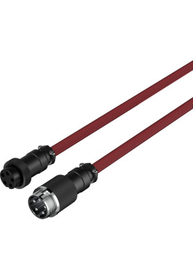 Кабель HyperX USB-A – USB-C, спіральний, 1.37 м Red/Black (6J677AA)