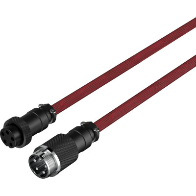 Кабель HyperX USB-A – USB-C, спіральний, 1.37 м Red/Black (6J677AA)