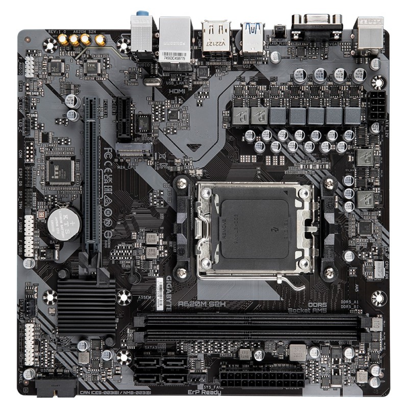 Материнська плата Gigabyte A620M S2H Socket AM5