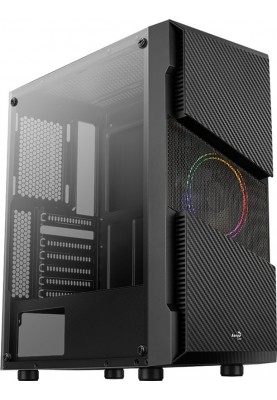 Корпус AeroCool Menace Saturn FRGB-G-BK-v1 (ACCM-PV20013.11) Black без БЖ