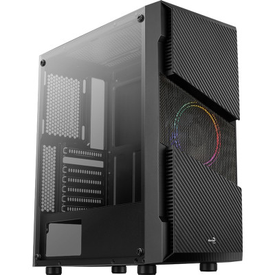 Корпус AeroCool Menace Saturn FRGB-G-BK-v1 (ACCM-PV20013.11) Black без БЖ