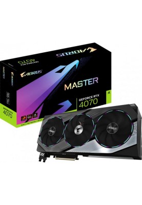 Відеокарта GF RTX 4070 12GB GDDR6X Aorus Master Gigabyte (GV-N4070AORUS M-12GD)