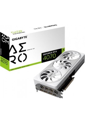 Відеокарта GF RTX 4070 12GB GDDR6X Aero OC Gigabyte (GV-N4070AERO OC-12GD)