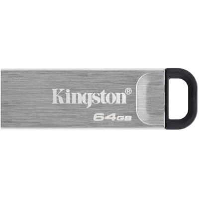 Флеш-накопичувач USB3.2 64GB Kingston DataTraveler Kyson Silver/Black (DTKN/64GB) Флеш-накопичувач USB3.2 64GB Kingston DataTraveler Kyson Silver/Black (DTKN/64GB)