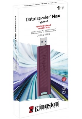 Флеш-накопичувач USB3.2 1TB Kingston DataTraveler Max Red (DTMAXA/1TB)