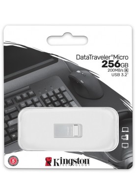 Флеш-накопичувач USB3.2 256GB Kingston DataTraveler Micro (DTMC3G2/256GB)