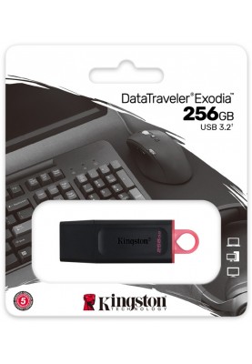 Флеш-накопичувач USB3.2 256GB Kingston DataTraveler Exodia Black/Pink (DTX/256GB)