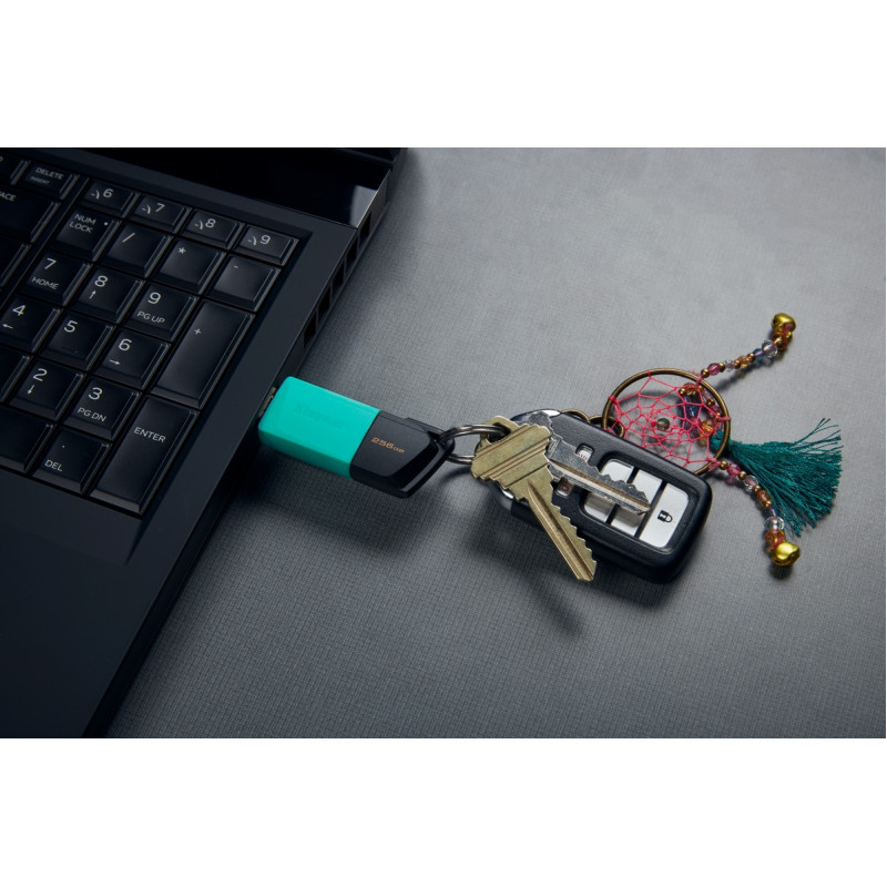 Флеш-накопичувач USB3.2 256GB Kingston DataTraveler Exodia M Black/Teal (DTXM/256GB)