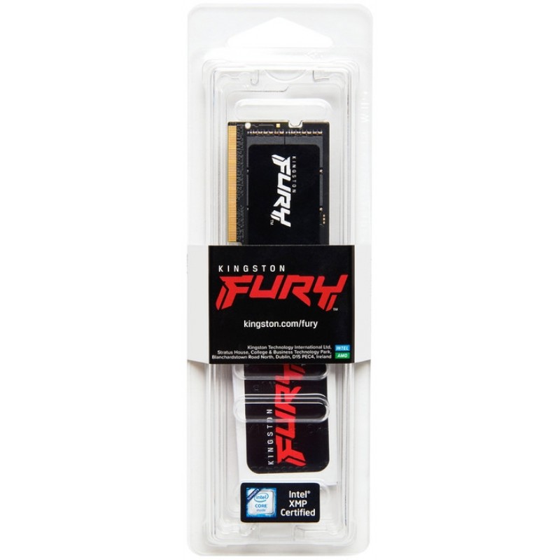 Модуль пам`ятi SO-DIMM 32GB/5600 DDR5 Kingston Fury Impact PnP (KF556S40IB-32)