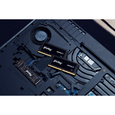Модуль пам`ятi SO-DIMM 32GB/5600 DDR5 Kingston Fury Impact PnP (KF556S40IB-32)