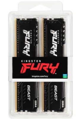 Модуль пам`ятi DDR4 2x4GB/2666 Kingston Fury Beast Black (KF426C16BBK2/8)