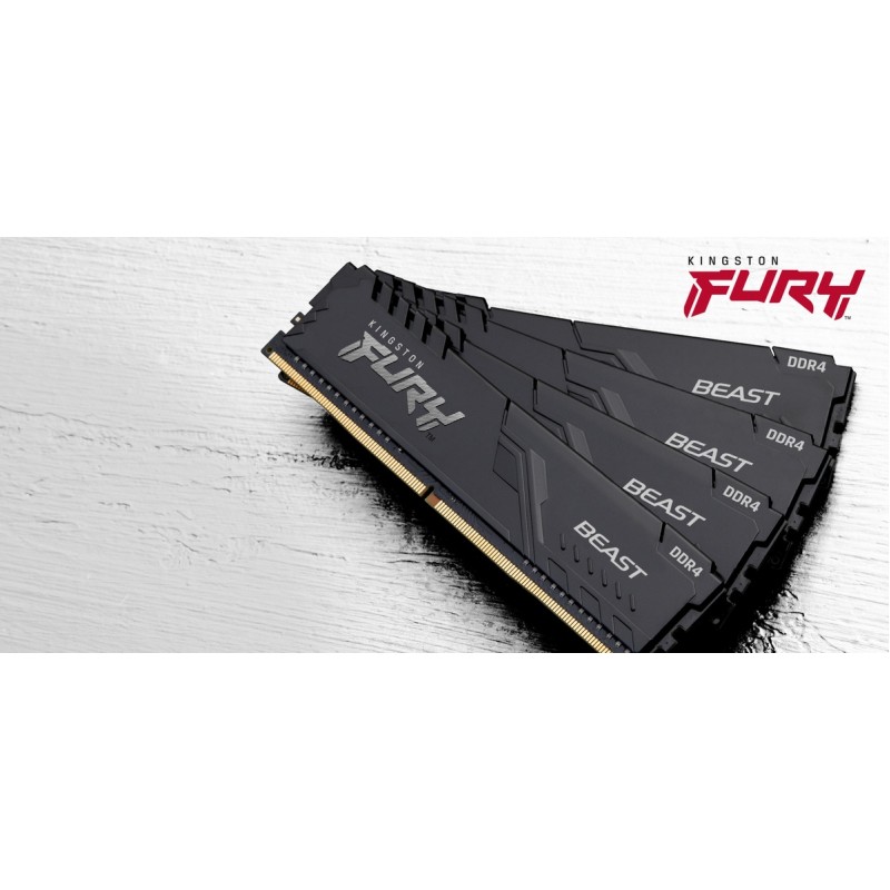 Модуль пам`ятi DDR4 2x4GB/2666 Kingston Fury Beast Black (KF426C16BBK2/8)