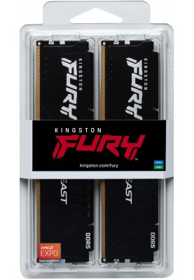 Модуль пам`яті DDR5 2x16GB/6000 Kingston Fury Beast Black (KF560C36BBEK2-32)