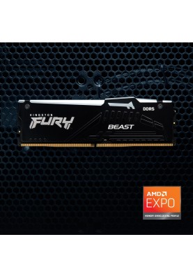 Модуль пам`яті DDR5 16GB/6000 Kingston Fury Beast RGB Black (KF560C36BBEA-16)