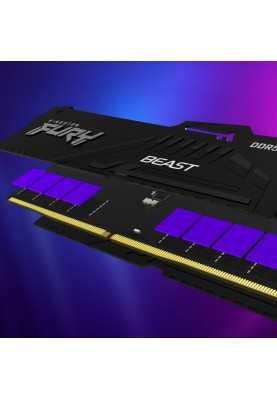 Модуль пам`яті DDR5 16GB/6000 Kingston Fury Beast RGB Black (KF560C36BBEA-16)