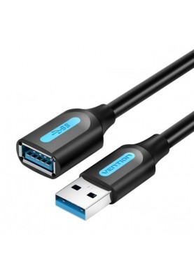 Подовжувач Vention USB-USB 1.5m, Black (CBHBG)