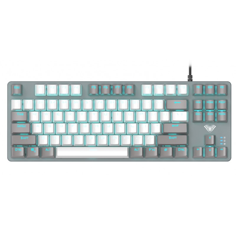 Клавіатура Aula Mechanical F3287 White/Grey Keycap KRGD Blue (6948391240688)