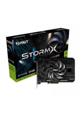 Відеокарта GF RTX 4060 8GB GDDR6 StormX Palit (NE64060019P1-1070F)