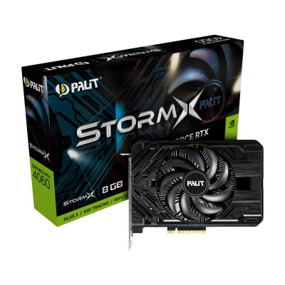 Відеокарта GF RTX 4060 8GB GDDR6 StormX Palit (NE64060019P1-1070F)