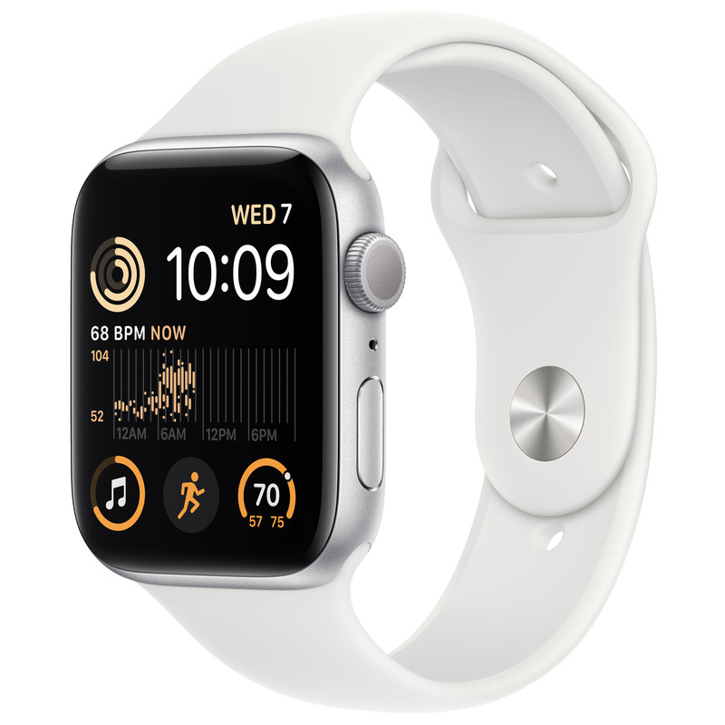Смарт-годинник Apple Watch SE GPS 44mm Silver Aluminum Case (MNK23UL/A)