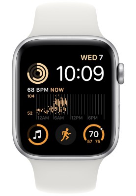 Смарт-годинник Apple Watch SE GPS 44mm Silver Aluminum Case (MNK23UL/A)