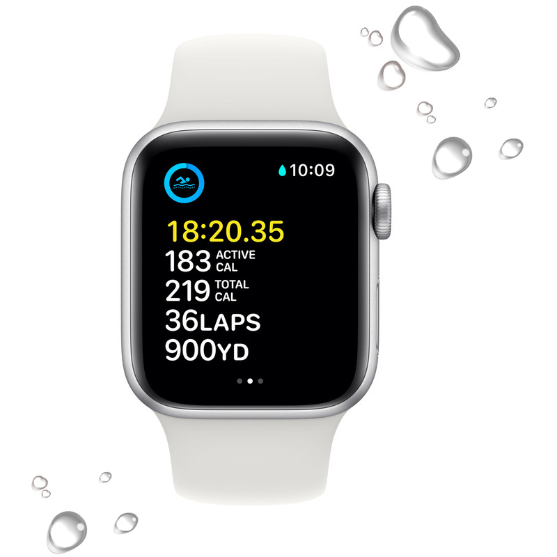 Смарт-годинник Apple Watch SE GPS 44mm Silver Aluminum Case (MNK23UL/A)