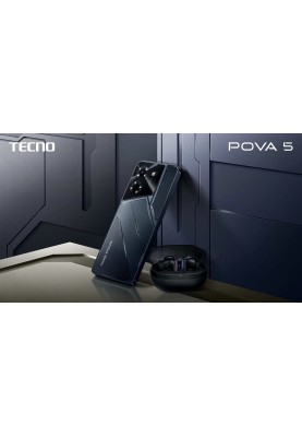 Смартфон Tecno Pova-5 (LH7n) 8/128GB Dual Sim Mecha Black (4894947000492)