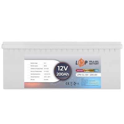 Акумуляторна батарея Logicpower LPN-GL 12V-200 Ah GEL