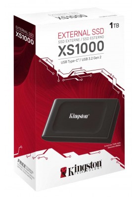 Накопичувач зовнішній SSD Portable USB 1.0ТB Kingston SXS1000 Black (SXS1000/1000G)