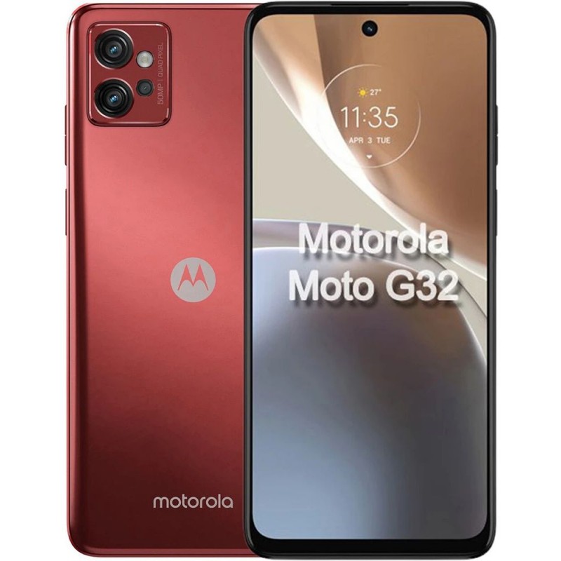 Смартфон Motorola Moto G32 6/128GB Dual Sim Satin Maroon (PAUU0040RS)