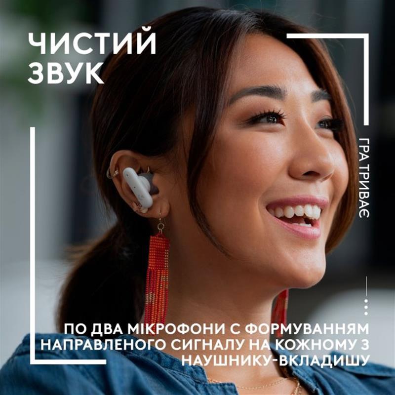 Гарнітура Logitech FITS True Wireless Gaming Earbuds White (985-001183)